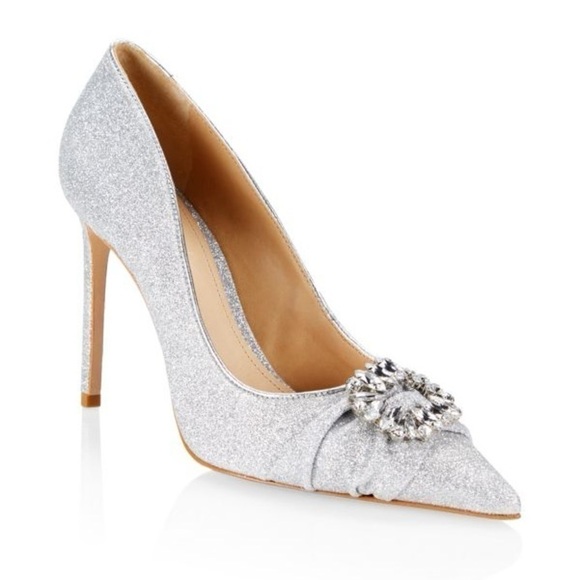 SCHUTZ Meisho Glam Glitter Pumps size 8 - Picture 2 of 16